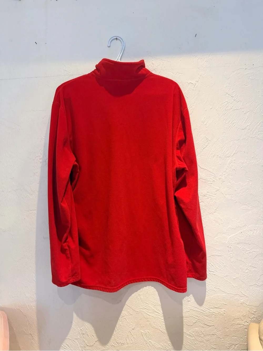 The North Face Men's Red Half-Zip Fleece Pullover